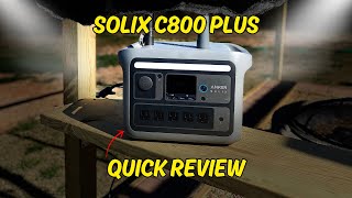 Anker Solix C800 Plus Solar Generator Lightning Quick Review [upl. by Lewert]