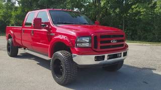 2006 Ford F350 Lariat Powerstroke Diesel lifted 20s 35s exhaust FOR SALE [upl. by Airbmac]