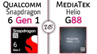 Snapdragon 6 Gen 1 vs Helio G88  Tests amp Benchmark [upl. by Eelrak]