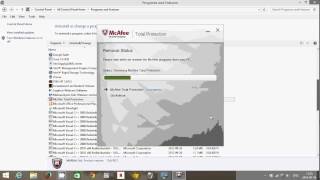 Windows 81 How to remove mcafee antivirus protection trial [upl. by Ellicul493]