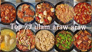 Top 29 ulam araw araw  Everyday food menu  Sherelyns TV [upl. by Anilev465]