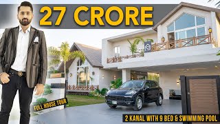 27 Crore Luxury Mansion with Swimming Pool amp 9 Bedrooms Tour by Syed Brother [upl. by Genesa923]