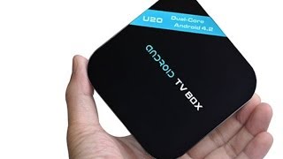 Ditter U20 Android 42 RK3066  1G RAM 4G ROM TV Box Mini PC unboxing [upl. by Ezarras]