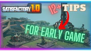 12 Tips for Early Game in Satisfactory 10  Tips and Tricks [upl. by Idisahc]