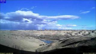 20111117 City of Lethbridge Alberta Canada  Skyline across Oldman River from UofL [upl. by Stich]