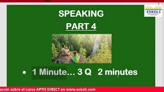 APTIS SPEAKING PART 4  CÓMO ES EL EXAMEN DE APTIS SPEAKING PART 4 [upl. by Emawk]