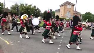 The Linlithgow Marches 2019  The Royal Regiment of Scotland  Part 14 4KUHD [upl. by Hayse]