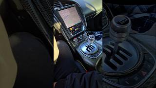 Gated Audi R8 full Carbon Fiber Interior with Custom Style Tesla Screen audi audir8 supercars [upl. by Anayaran431]