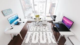 My Apartment Office Setup Tour 2017 [upl. by Ahter]