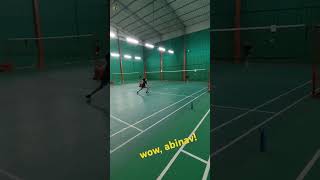 Abinav s crossnet stuns Akira💥viralvideobadmintonshortsfeedshortvideobulutangkissportsshort [upl. by Ennoved]