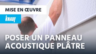 Installer un panneau acoustique en plâtre ► Knauf Adit [upl. by Aniz]