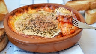 Baked Provolone with Tomato Sauce Basil amp Oregano  Easy Provolone Cheese Appetizer Recipe [upl. by Stanleigh516]