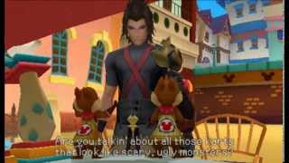 Kingdom Hearts Birth By Sleep  Disney Town Terras Story [upl. by Drhacir164]