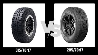 Tire Size 31570r17 vs 28570r17 [upl. by Nnaycnan]