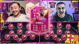 FIFA 22 OMG🤯 99ER DEMBELE FUTTIES Squad Builder Battle🤩🔥 [upl. by Atinauq]