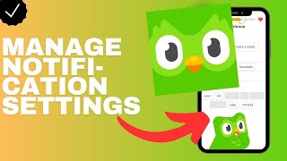 How to manage the notification settings in the Duolingo app [upl. by Chester]