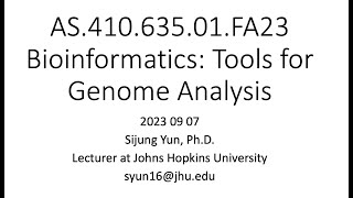 LBG3  Unit3 Eukaryotic Gene Prediction Lectures on Bioinformatics for Genome Analysis [upl. by Reynolds]