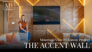 Want an Accent Wall that actually Shines  Meg Behrens Design  Mountain View Hideaway Project [upl. by Asaret]