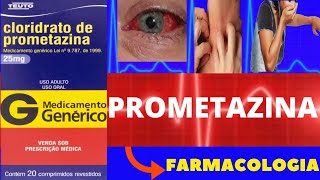 PROMETAZINA  PARA QUE SERVE COMO TOMAR COMO FUNCIONA EFEITOS COLATERAIS  FARMACOLOGIA [upl. by Frissell468]