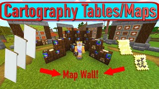 Minecraft Cartography Table and Maps Guide 2021 [upl. by Anaitsirhc]