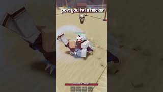 when you fight a hacker💀thestrongestbattlegrounds shorts roblox [upl. by Elna]