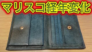 【ダンディな財布】レンマのマリスコ経年変化報告【令和のダンディ】ダンディ 文房具 [upl. by Inalej133]