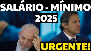 BOMBA MUDOU TUDO NO SALÁRIOMÍNIMO 2025 E REAJUSTE DOS BENEFÍCIOS ACIMA DO SALÁRIO MÍNIMO 2025 [upl. by Gwenni]