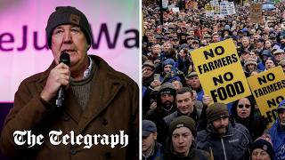 British farmers and Jeremy Clarkson protest Reeves inheritance tax raid in London [upl. by Fi20]