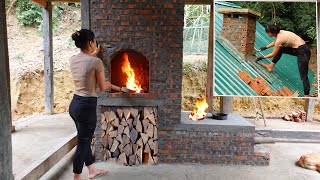 How to Build a Smokeless MultiFunctional Wood Stove Indoor Fireplace  Ana Bushcraft [upl. by Erastes]