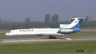 RossiyaPulkovo Tupolev TU 154M Noisy Takeoff at Düsseldorf Airport in 2006 [upl. by Velma]