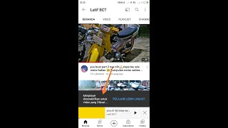 Tutorial Cara Mengaktifkan Mini Player Dalam Video YouTube Latif BCT [upl. by Illene]