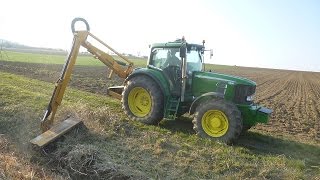 Broyage De Haies Avec Un John Deere 6530 [upl. by Asiela]