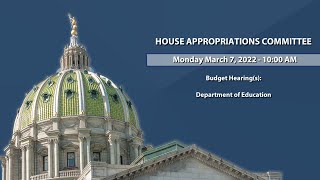 HOUSE APPROPRIATIONS COMMITTEE [upl. by Nylitak]