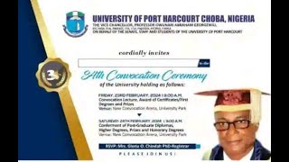 UNIPORT CONVOCATION [upl. by Eniarol]