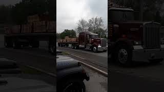 Super loud Kenworth W900 Jake brake [upl. by Drabeck]