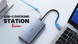 VVB USB C Laptop Docking Station Review Dual Monitor Hub with 2 HDMI amp 100W PD  USBC Hub [upl. by Assenej478]