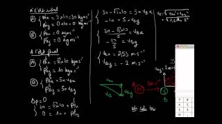 Conservation de la quantité de mouvement en 2D  Partie II [upl. by Xirtaeb]