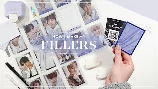 how i make my photocard fillers ✧ aesthetic kpop binder howto [upl. by Nitnerb]