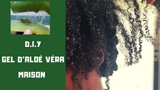 🇨🇮13• Comment faire  GEL ALOÉ VÉRA maison Boucles définies cheveux crépus 4C  Valèh Té [upl. by Rufena]