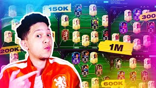 I BUILD YOUR TEAMS FIFA 22 150K 200K 300K 600K 1M 15M HYBRID SQUAD BUILDER [upl. by Ansley]