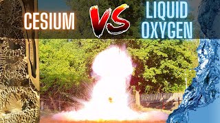 Cesium And Liquid Oxygen – The most spectacular reaction I have ever seen [upl. by Hadsall]