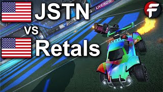 Justin vs Retals  Best of 7  Rocket League 1v1 Showmatch [upl. by Shaper]