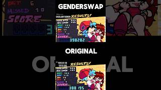 FNF Result Screen Genderswap BF Vs Original Comparison [upl. by Esojnauj]