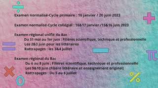 Voici le calendrier de l’année scolaire 20222023 [upl. by Nyra714]