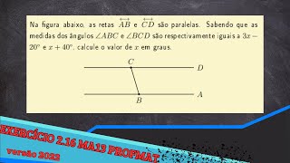 MA13 Cap2 exercício 216 versão 2022 mestrado profmat [upl. by Fredia60]