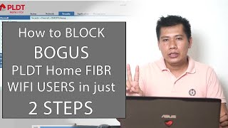 HOW TO BLOCK BOGUS PLDT HOME FIBR WIFI USERS IN JUST 2 STEPS [upl. by Naivad]