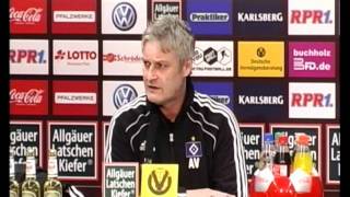 Pressekonferenz nach dem Spiel gegen den HSV [upl. by Zusman]