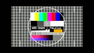 Testbild ARDBADN PALplus  169  90er Jahre mit Ton und Sprecher  VHS [upl. by Asilef]