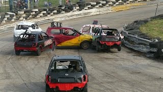 Banger Racing Angmering Oval Raceway World Final Highlights 30102016 [upl. by Assenav]