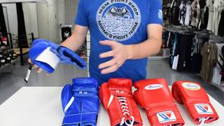 Winning Boxing Gloves Review Lace 14oz MS400 amp Velcro 16oz MS500 [upl. by Solita]